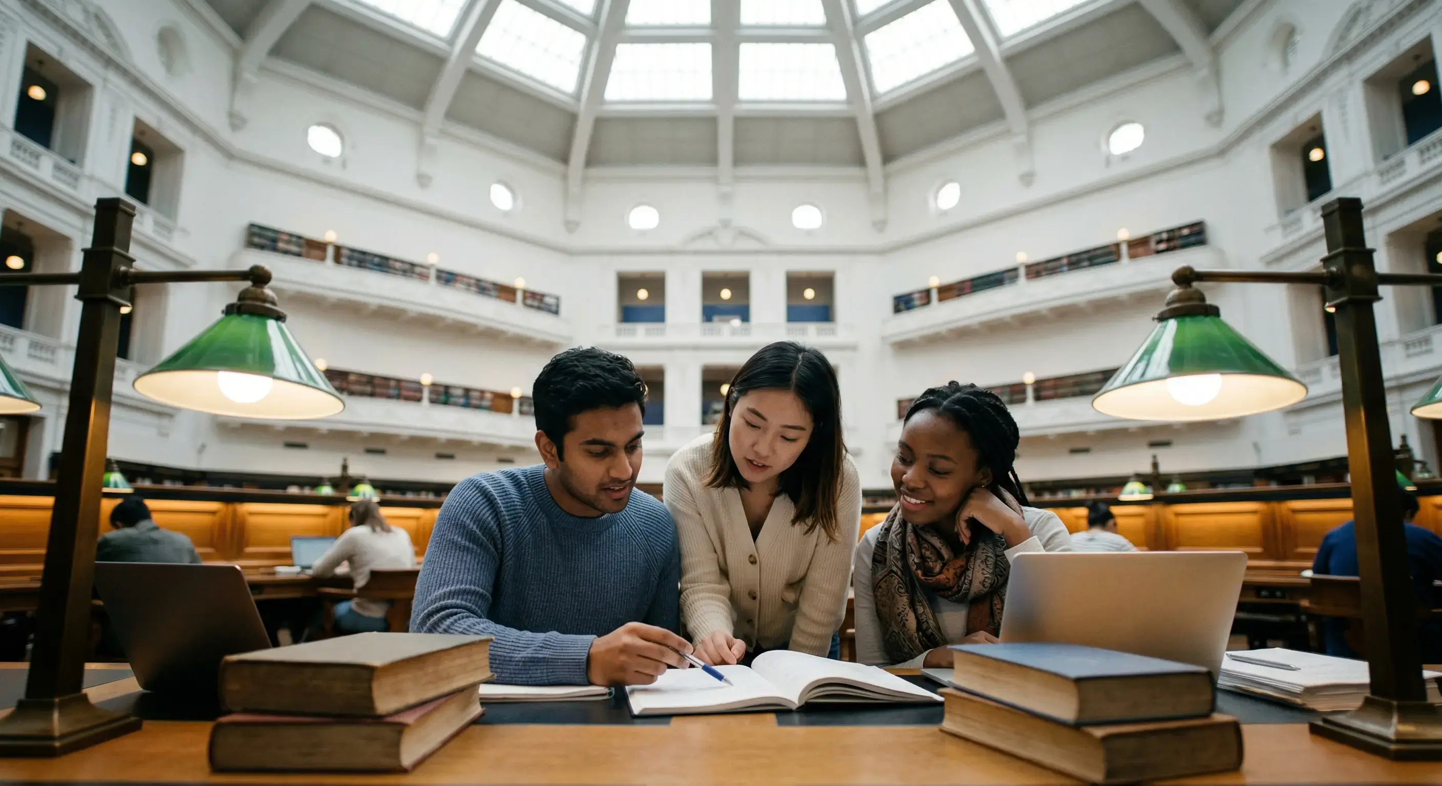 Students at the State Library — no stories yet